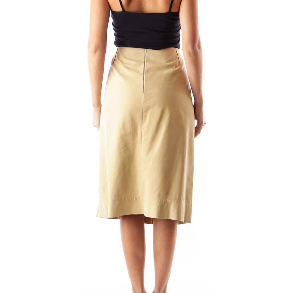 Faconnable Cream A Line Skirt - Picture 2 of 3